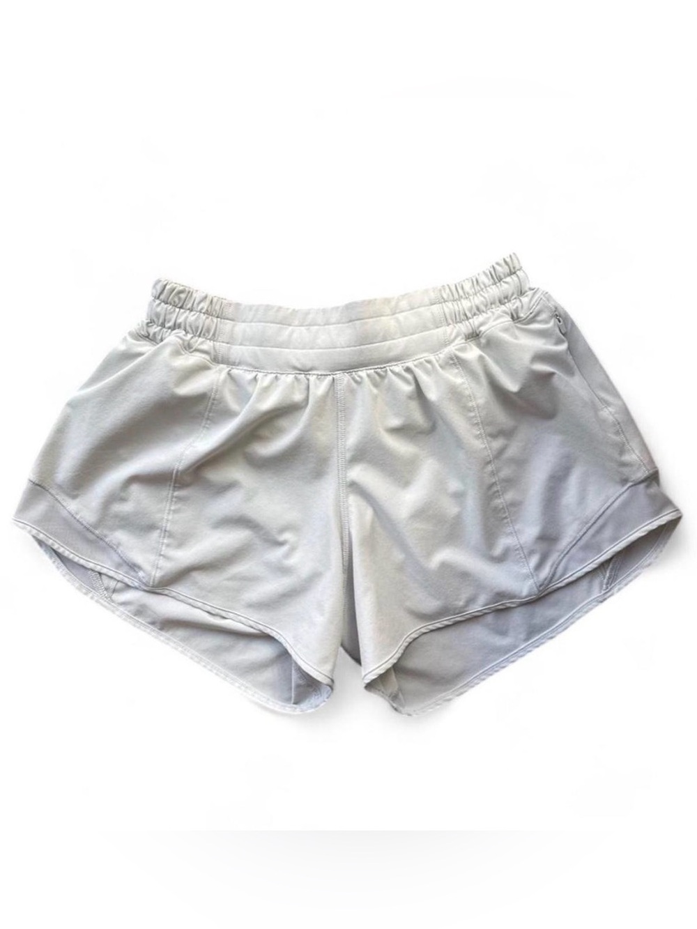Lululemon Hotty Hot Low Rise Lined Running Shorts Mint Green Size 6 Tall 4" - Picture 3 of 9